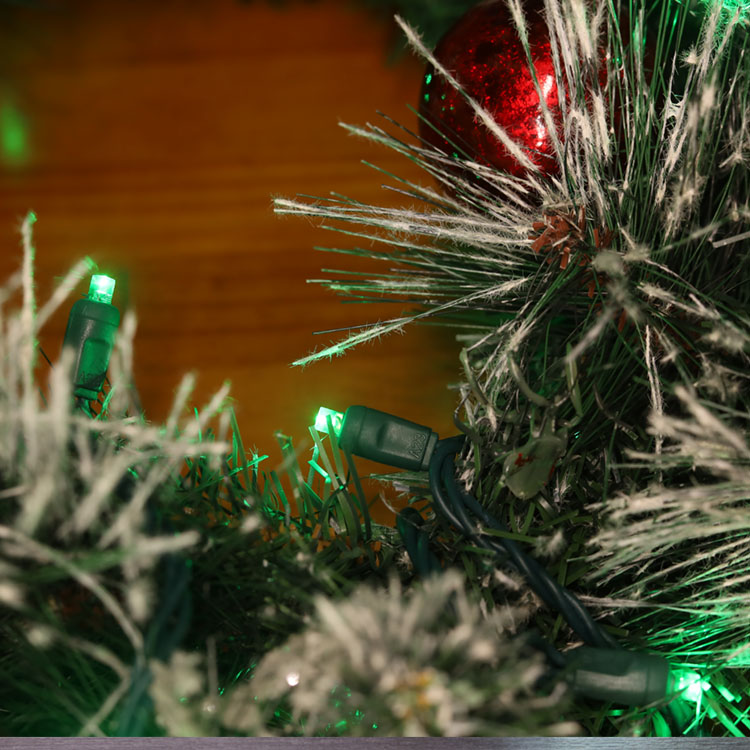 La mini guirlande LED grand Angle de 5MM allume la lumière LED verte pour la décoration de Noël certifiée UL