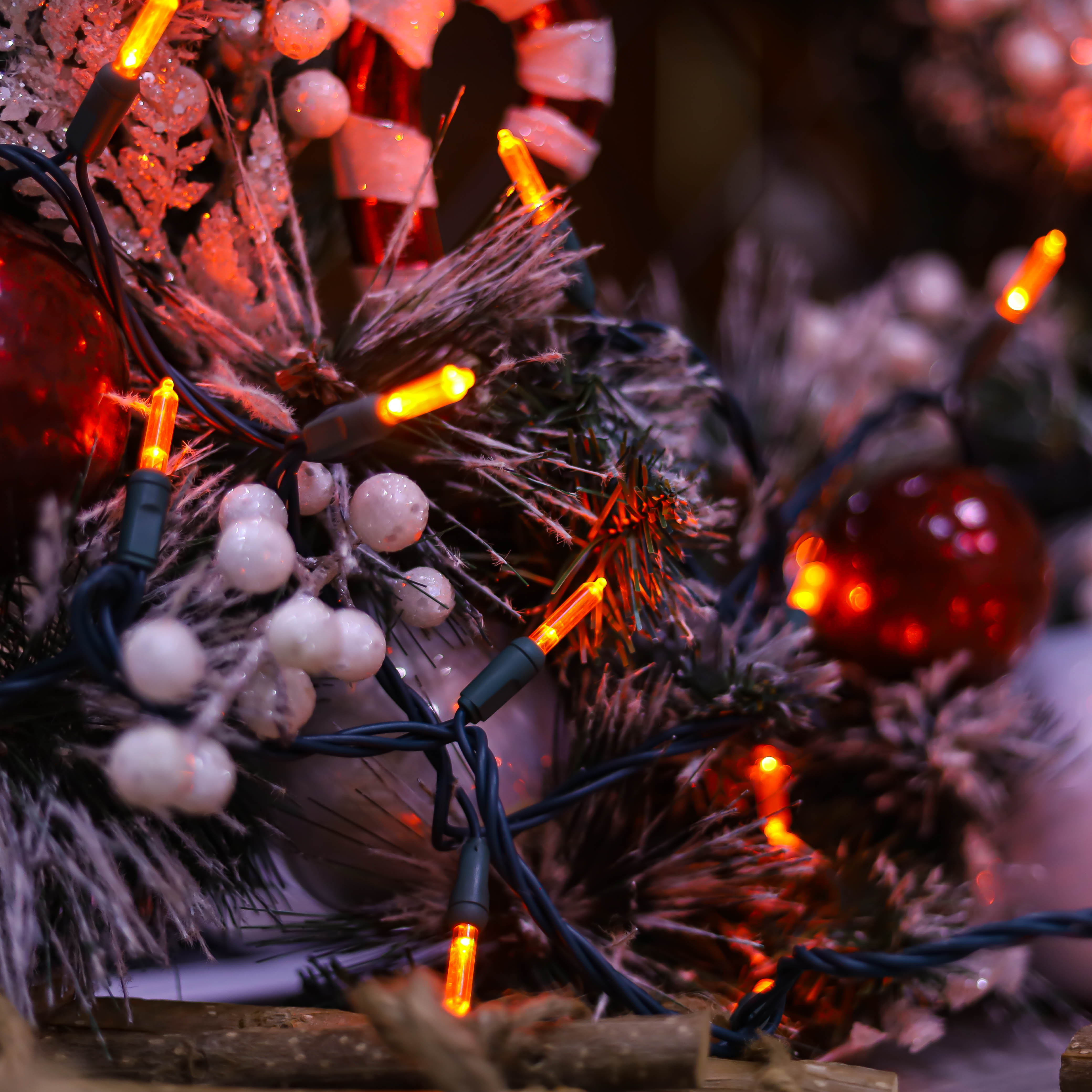T5 Ul Orange Christmas LED STRING LUMES