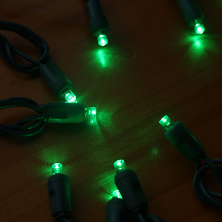 La mini guirlande LED grand Angle de 5MM allume la lumière LED verte pour la décoration de Noël certifiée UL