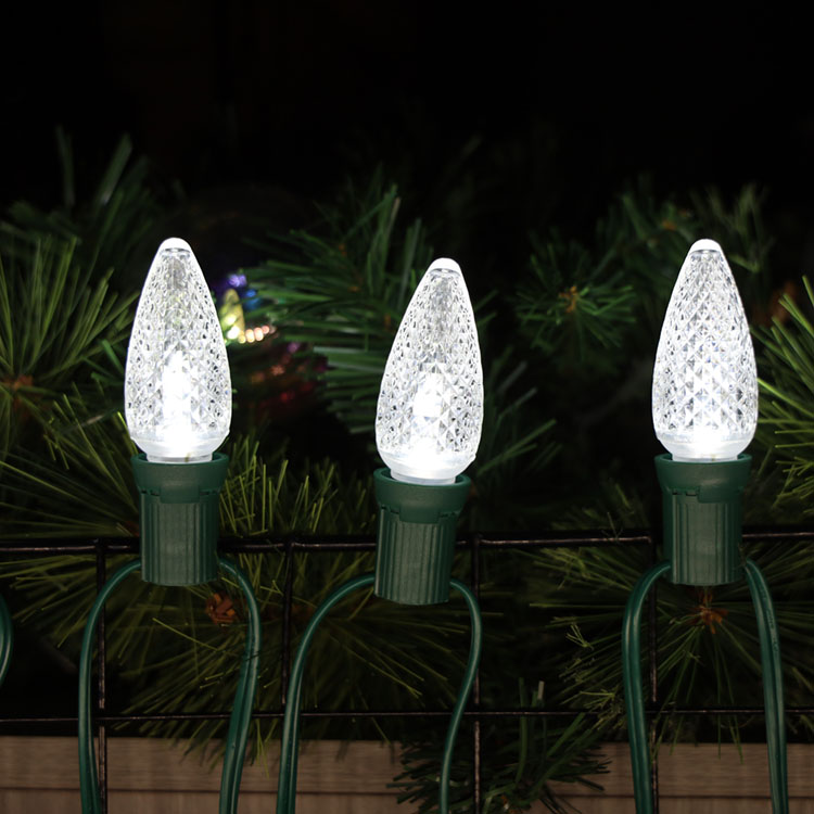 Ampoules de rechange C9 Minleon LED, blanc froid, UL, étanches, pour Noël