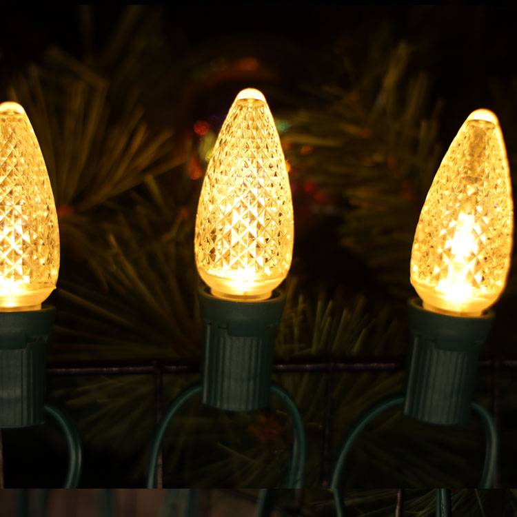 Ampoules de remplacement LED Minleon C9 E17 étanches blanc chaud UL