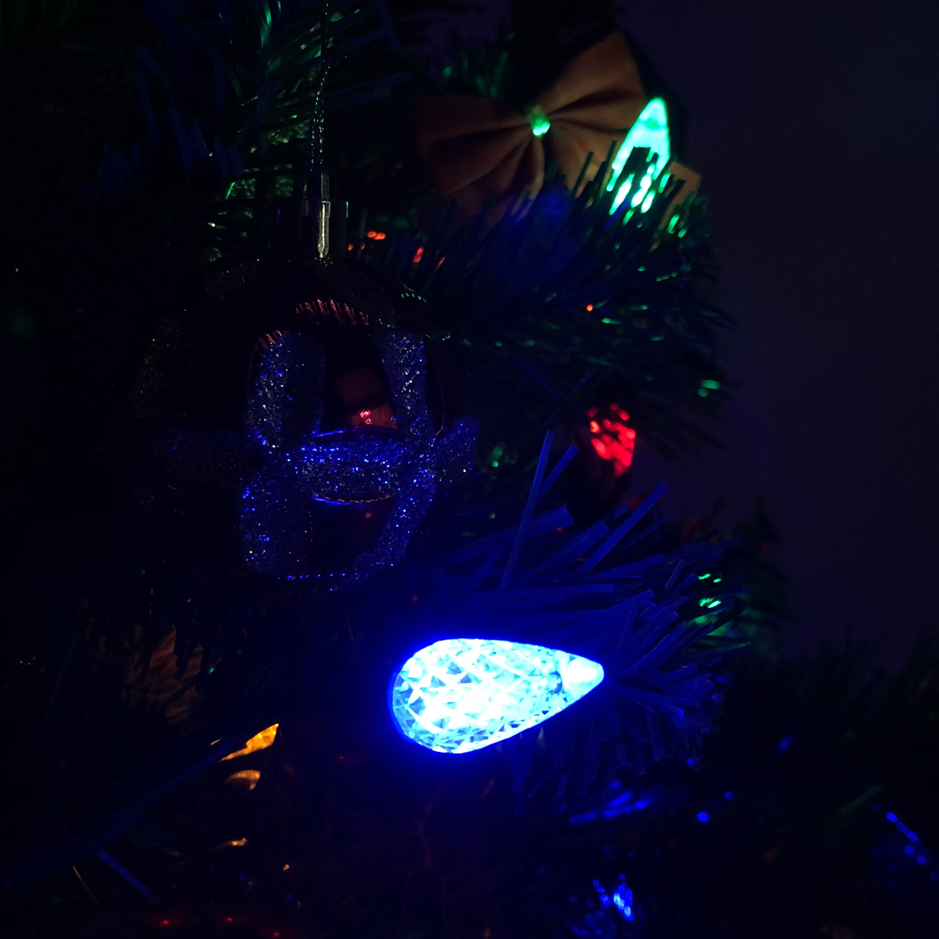 Lumières imperméables multi de Noël de la fraise LED C6 d'UL