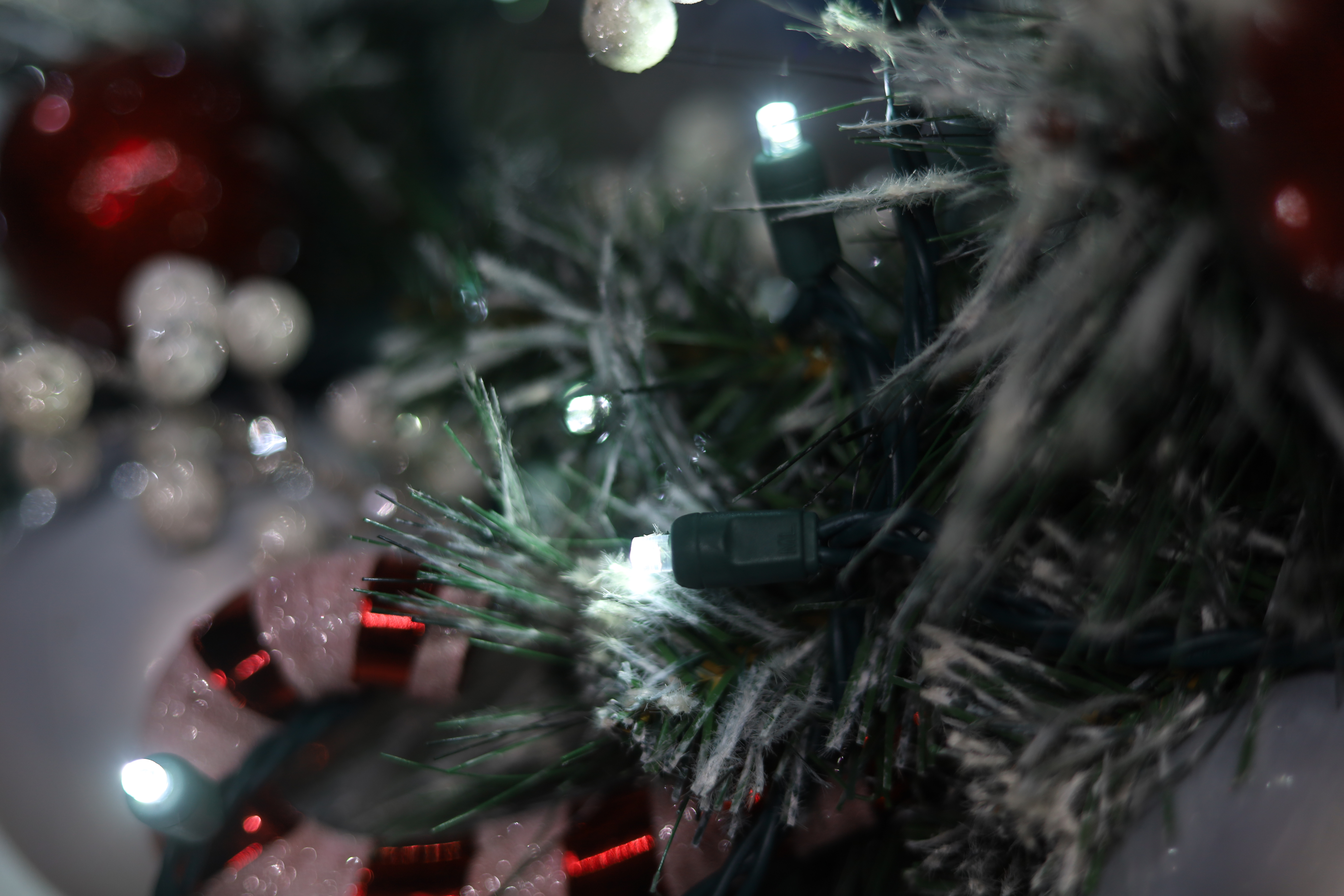 Mini guirlande lumineuse LED UL grand angle, lumières de Noël blanc froid, utilisation extérieure et intérieure UL