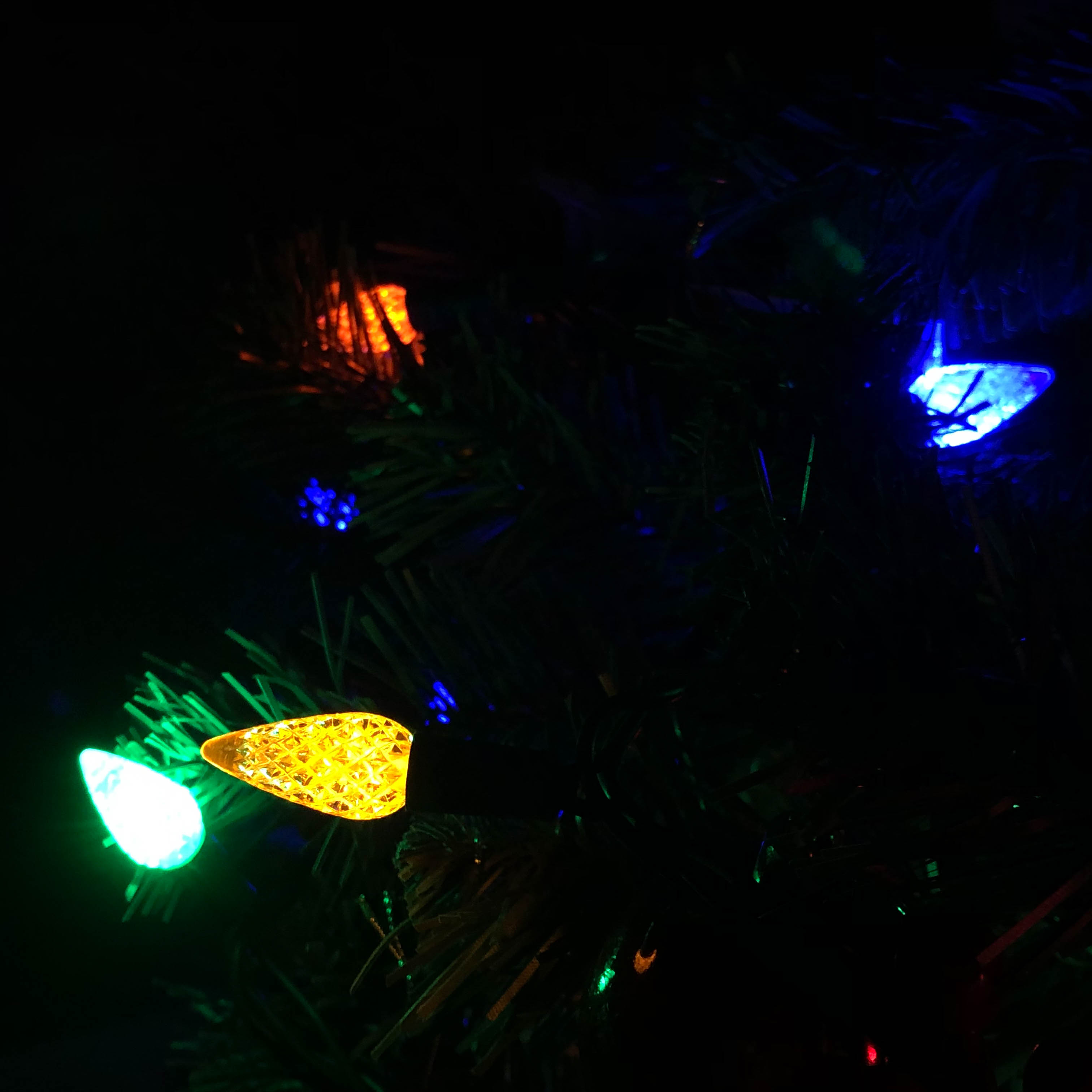Lumières imperméables multi de Noël de la fraise LED C6 d'UL