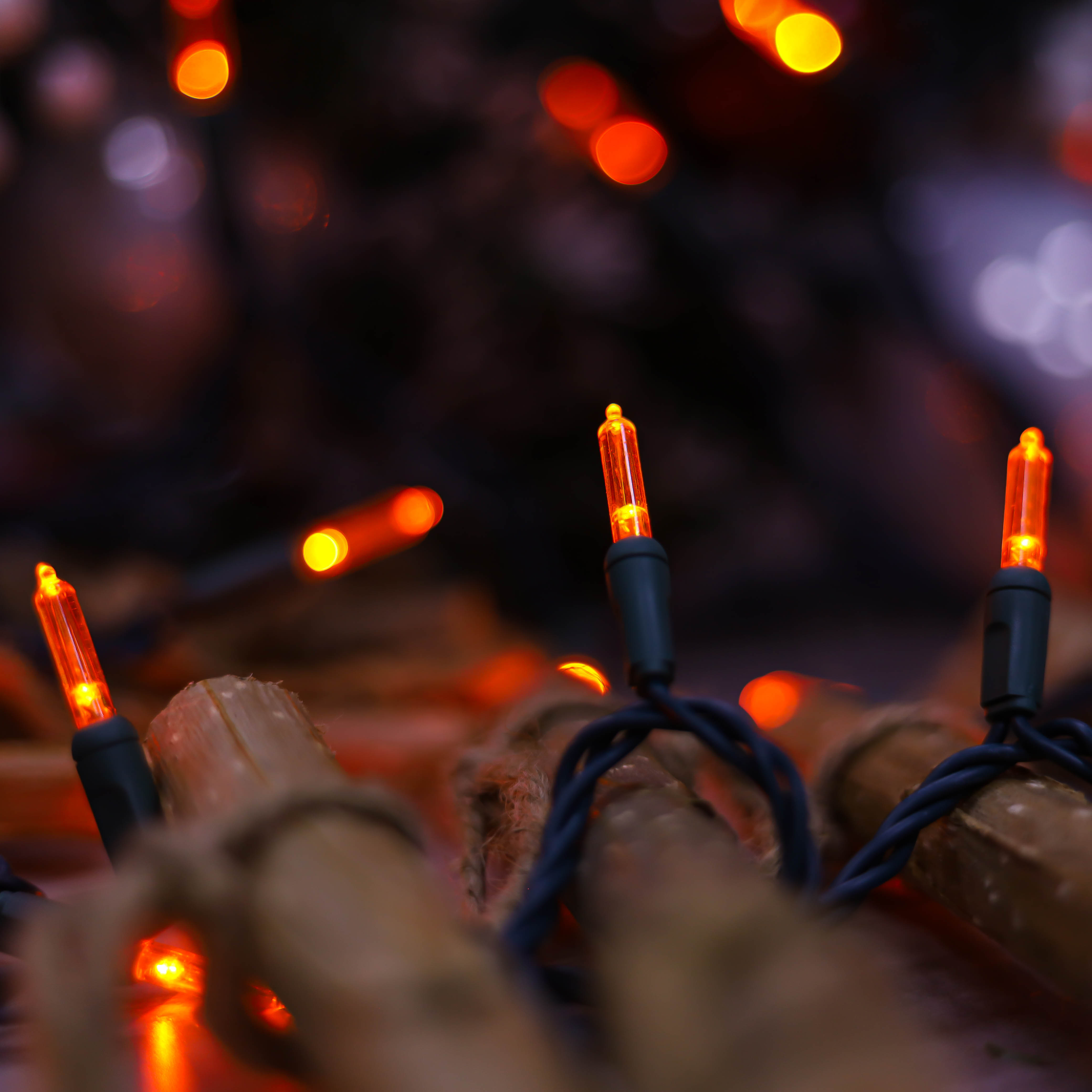 T5 Ul Orange Christmas LED STRING LUMES