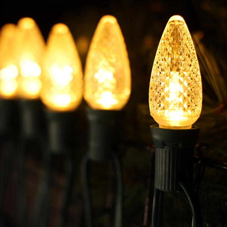 Ampoules de remplacement LED Minleon C9 E17 étanches blanc chaud UL