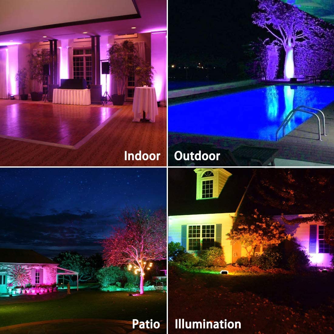 Projecteurs LED RVB 35 W