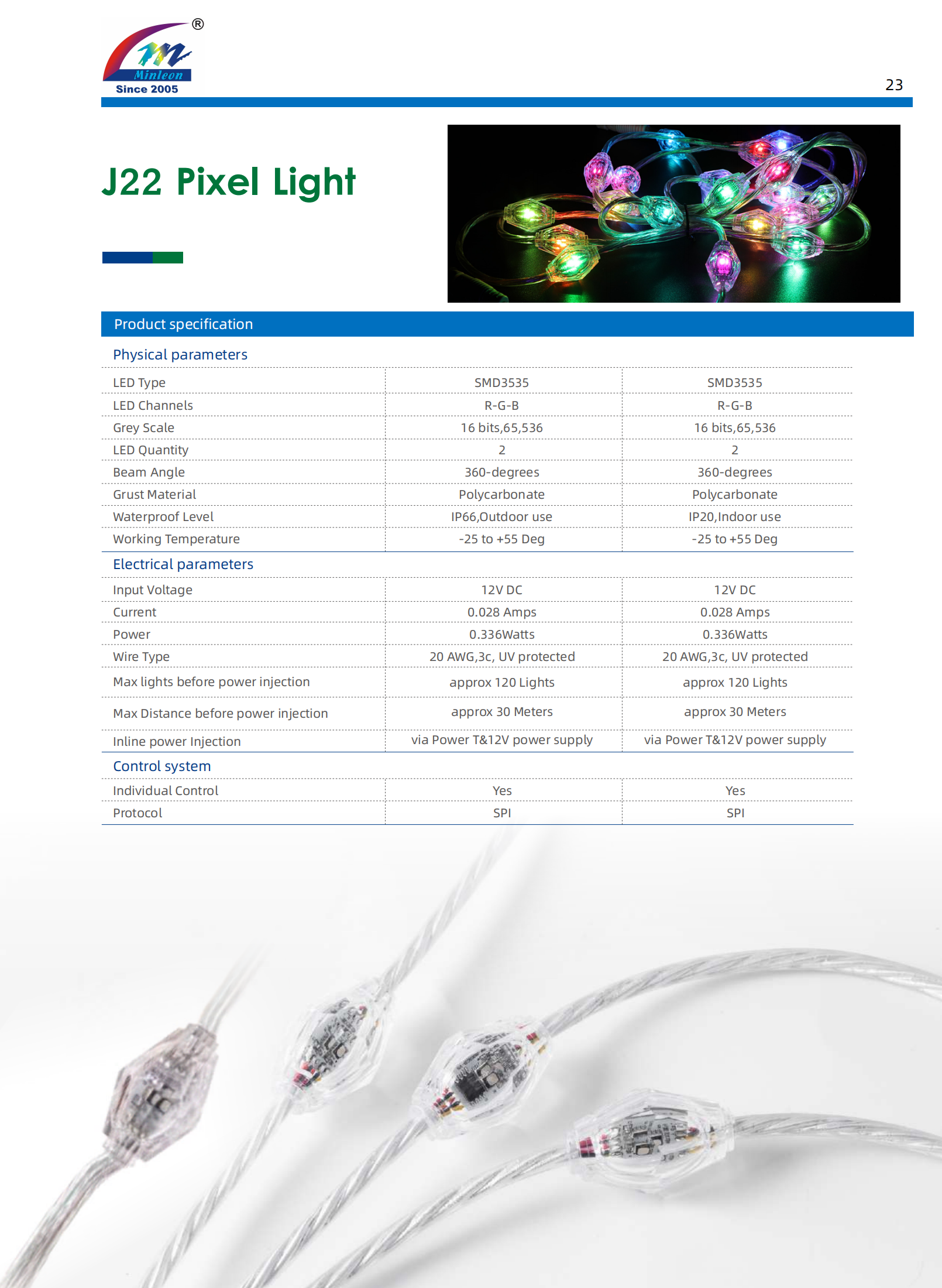 J22 Pixel Light - Minl&eacute;on