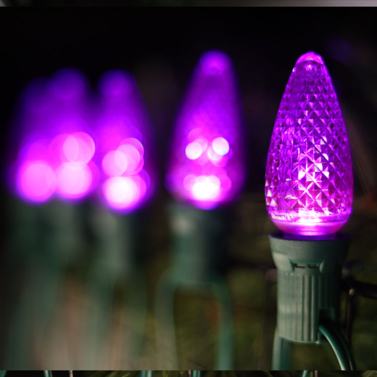 Ul C9 Bulbes LED d'Halloween violet