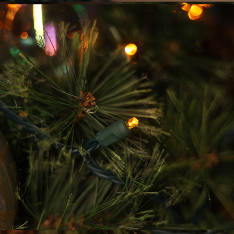 Lumières de cordes à LED jaune de 5 mm de 5 mm