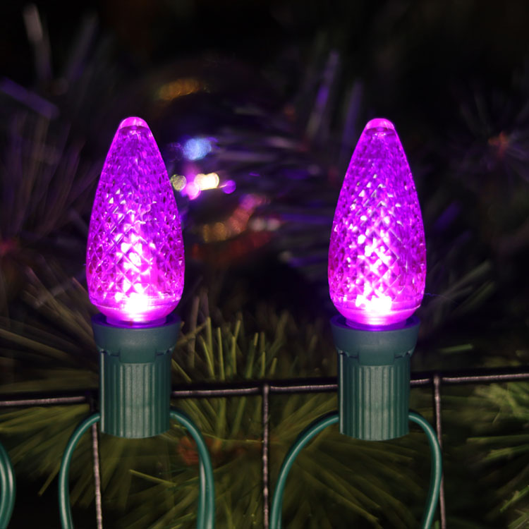 Ul C9 Bulbes LED d'Halloween violet