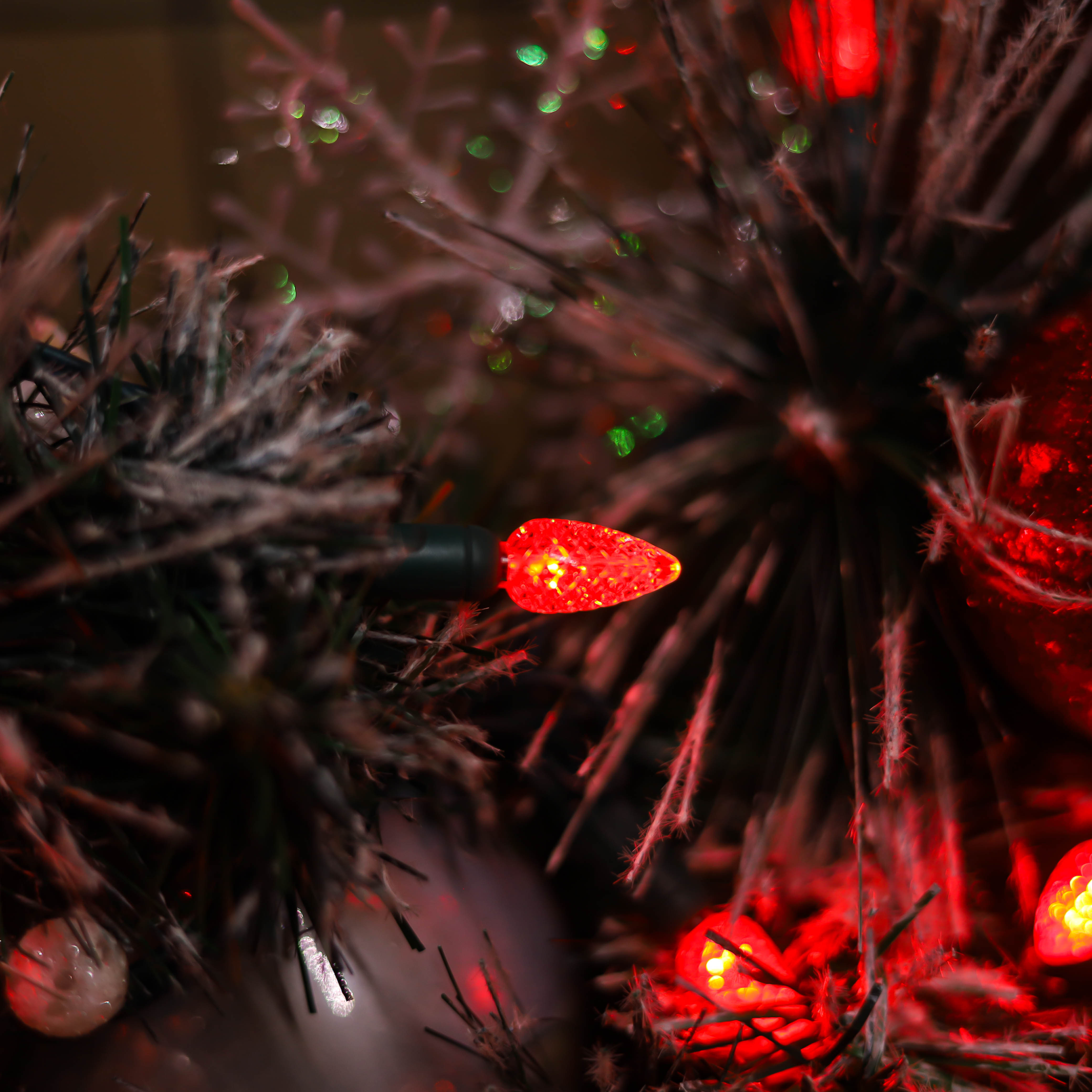 120V UL Red C3 Lights LED de Noël