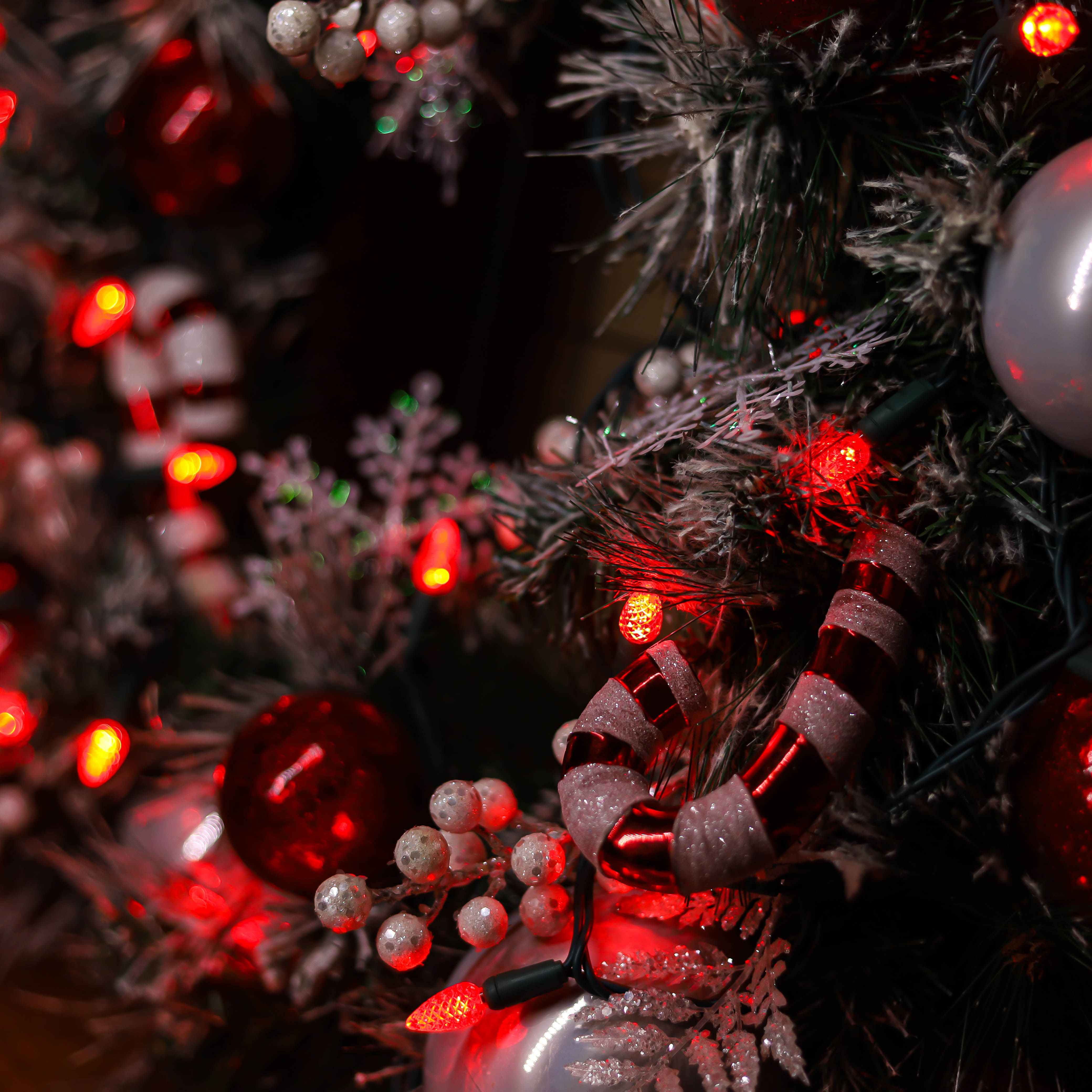 120V UL Red C3 Lights LED de Noël