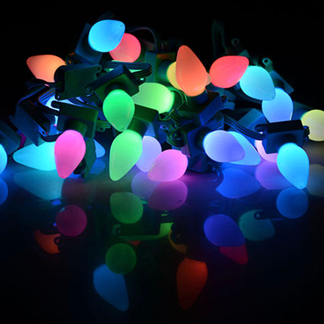 Chaîne lumineuse opaque imperméable RVB C7 UL CE