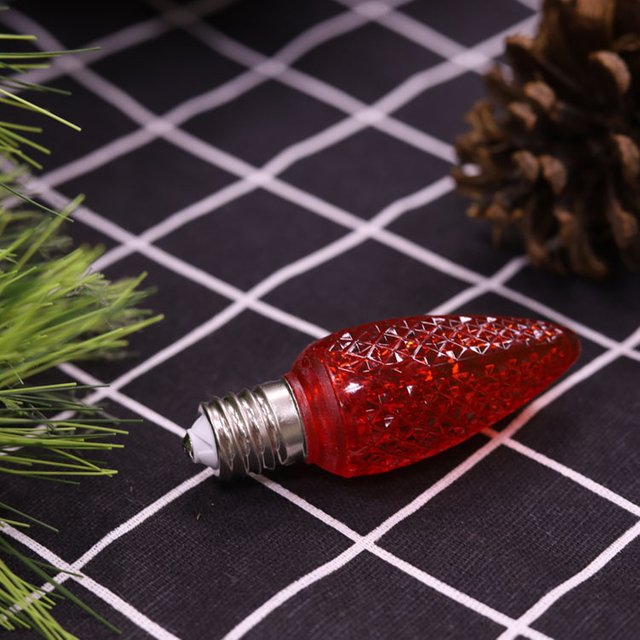 Minleon C9 LED Ampoules de rechange de Noël LED rouge 