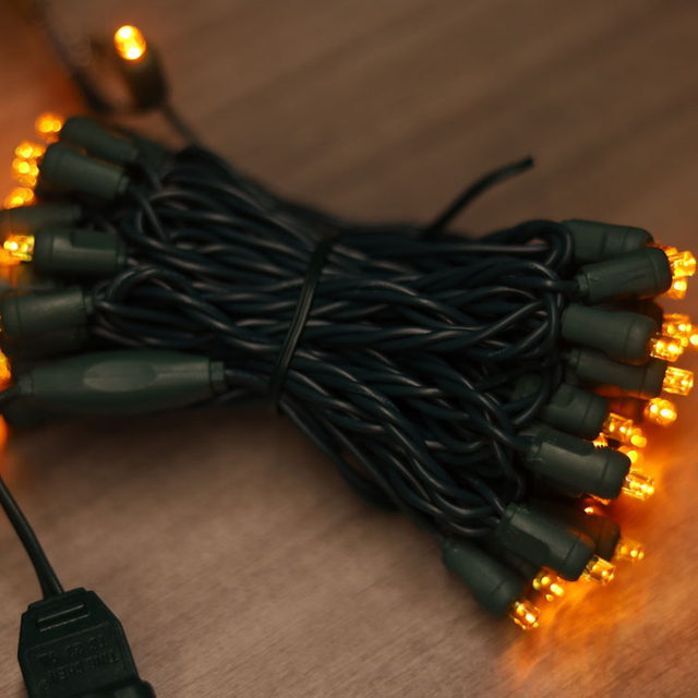 Lumières de cordes à LED jaune de 5 mm de 5 mm