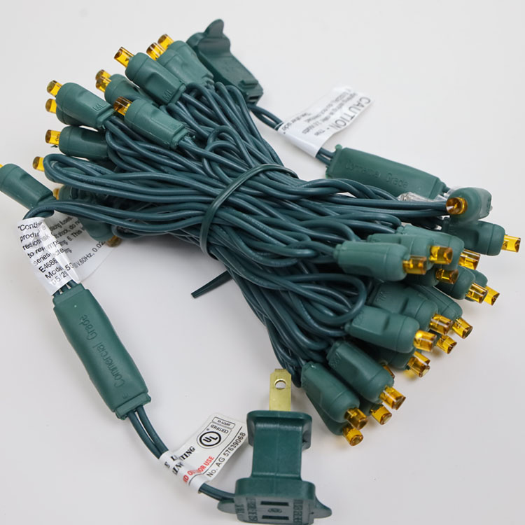 Lumières de cordes à LED jaune de 5 mm de 5 mm