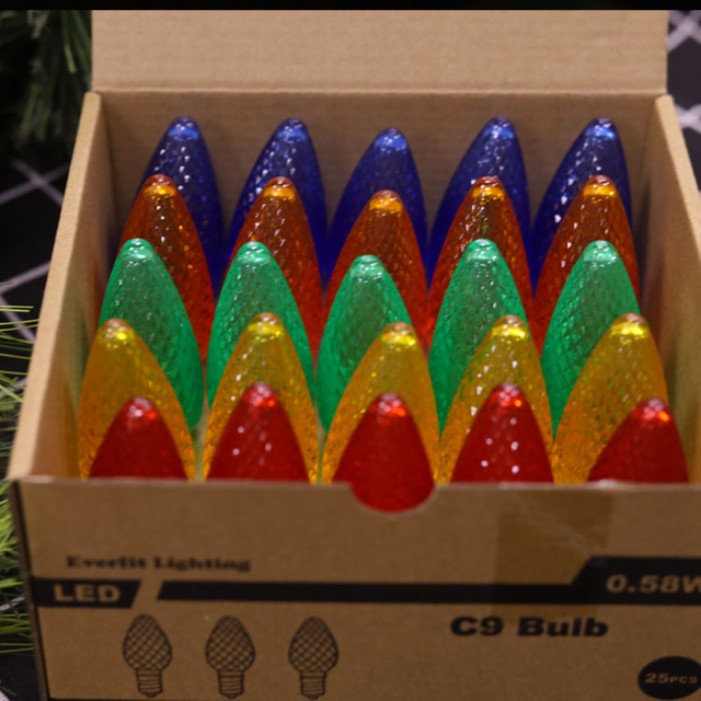 Ampoules de rechange LED Minleon UL C9, ampoule de Noël multiple