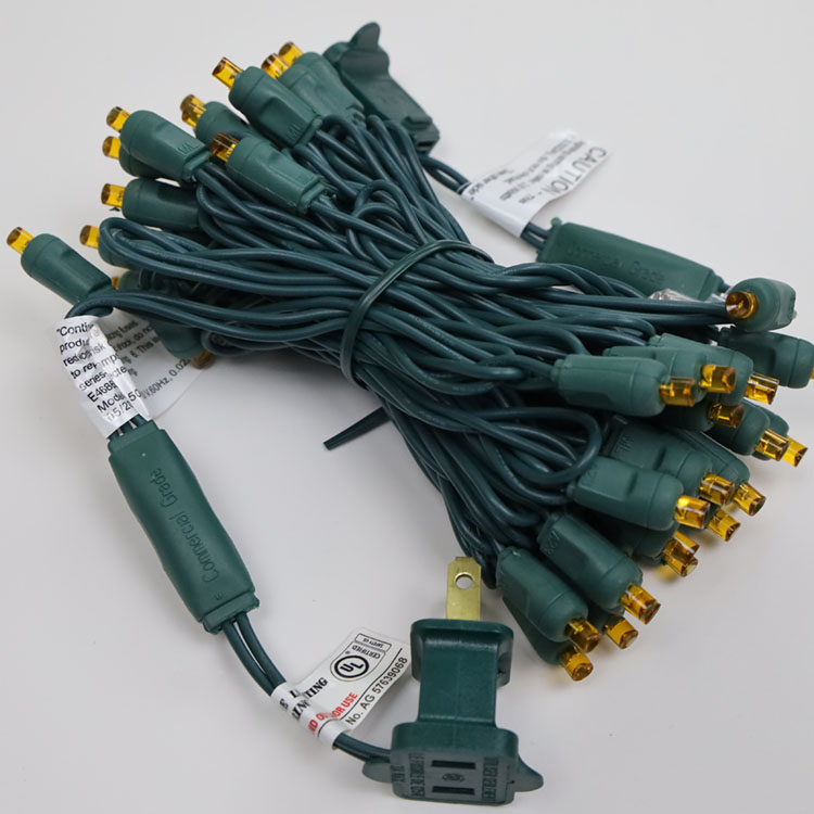 5 mm de chaîne à LED orange large angle lumineux extérieur