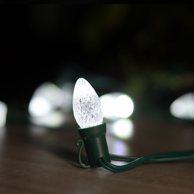Ampoules de remplacement à DEL de nuit blanc froid C7