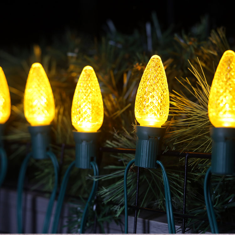 Ampoules de remplacement LED jaunes UL C9 Minleon 