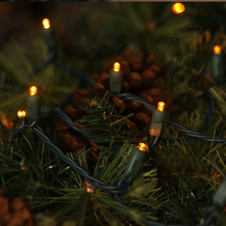 Lumières de cordes à LED jaune de 5 mm de 5 mm