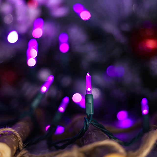 La ficelle de l'UL T5 LED allume la lumière pourpre de Noël lumière d'Halloween