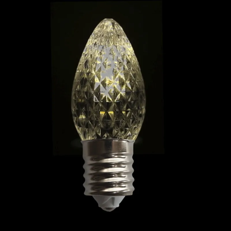 Ampoule LED scintillante à facettes C7