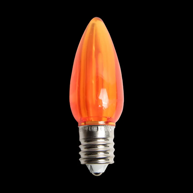 Ampoule LED C9 Transparente Orange