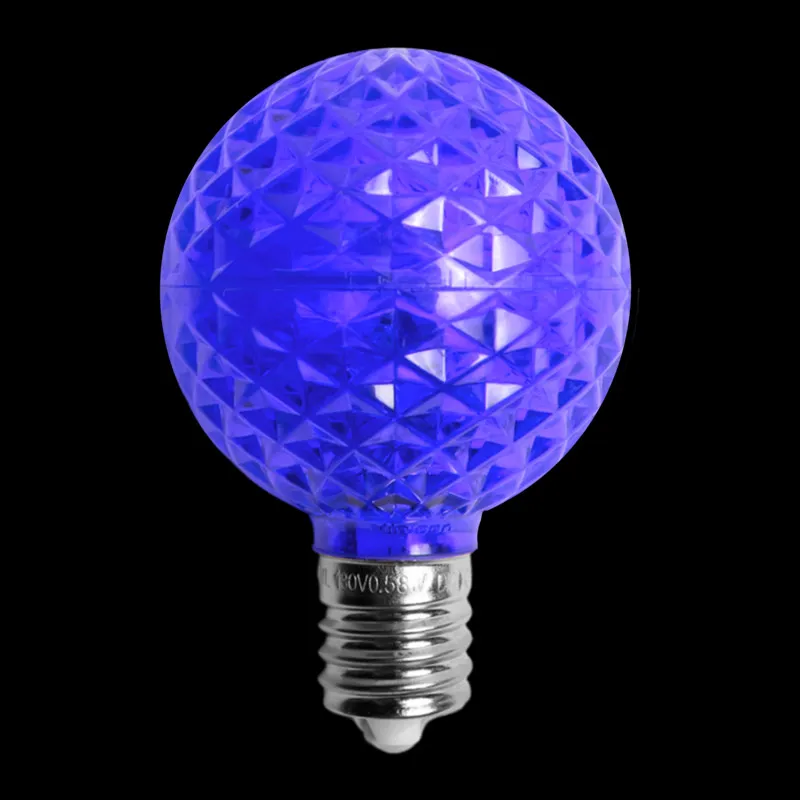 Ampoule LED G50 Transparente – Bleue