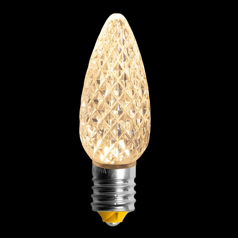 Ampoule LED à Facettes C9 V2 – Blanc Chaud Soleil
