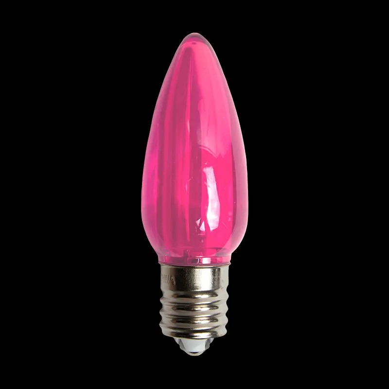 Ampoule LED C9 Transparente Rose
