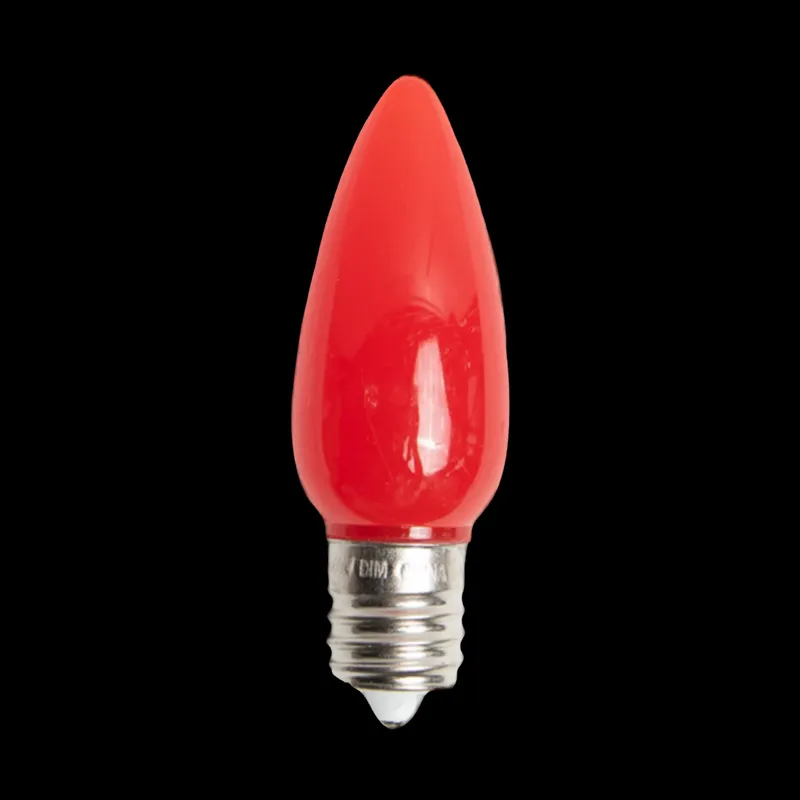 Ampoule LED Opaque C9 Rouge