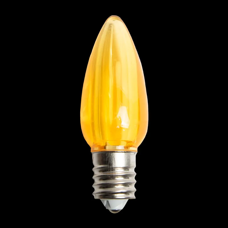 Ampoule LED C9 Transparente Jaune