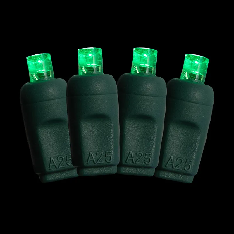 La ficelle verte de Noël de 50L 5MM LED allume l'extérieur imperméable