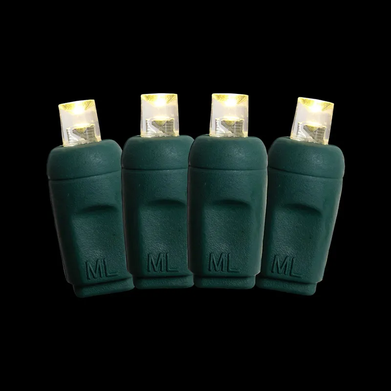 Guirlande lumineuse LED blanche chaude traditionnelle, 70l, 5MM, espacement de 4 pouces, étanche IP65, pour l'extérieur