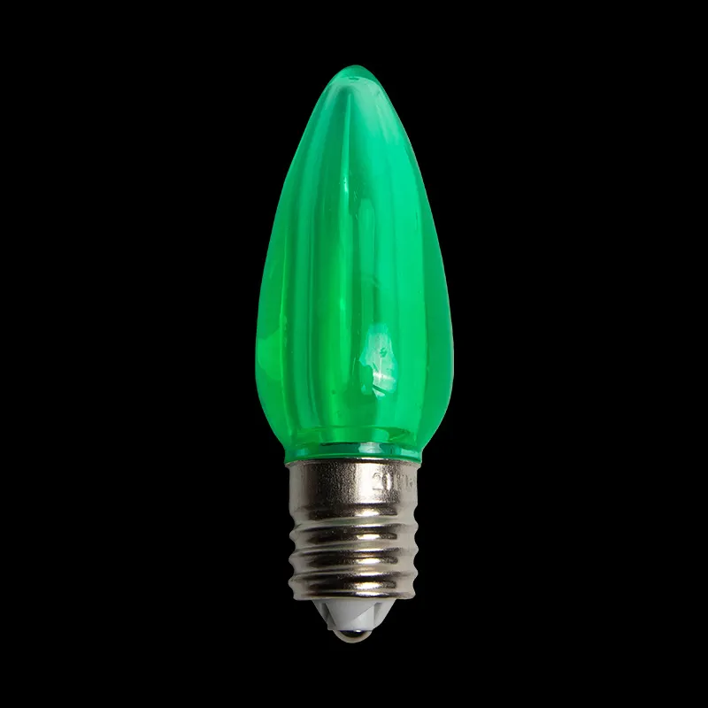 Ampoule LED C9 Transparente Verte