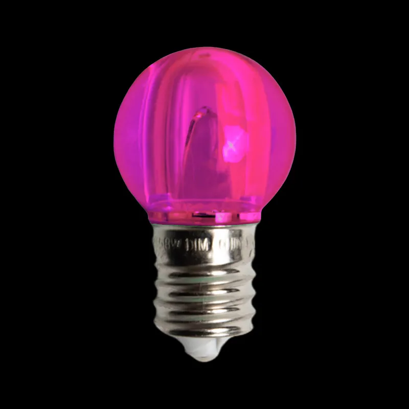 Ampoules LED roses transparentes lisses 130 V UL G30 E17