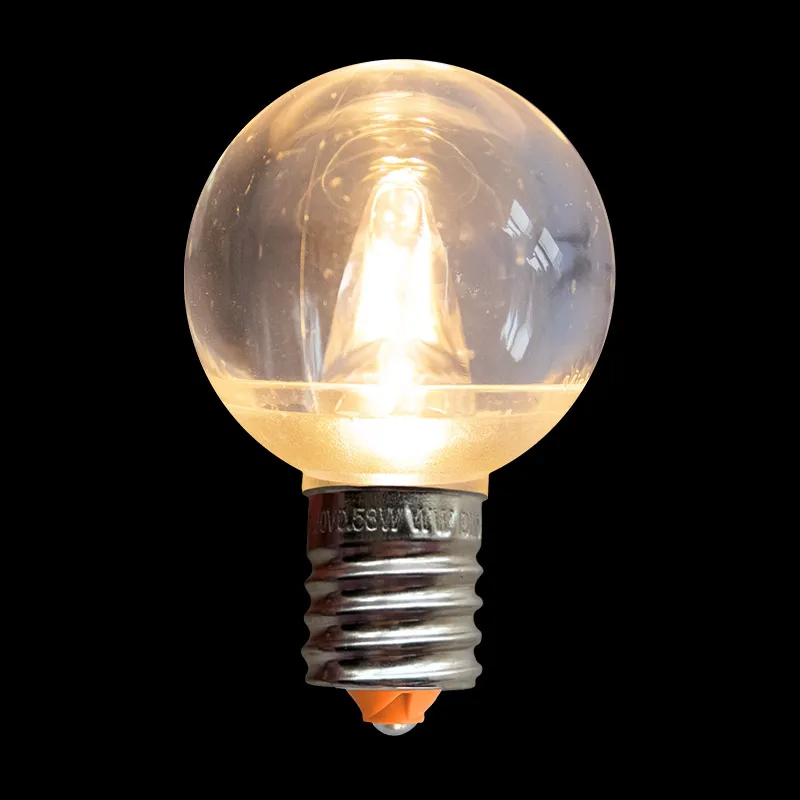 Ampoule transparente étanche G40 E17 Minleon LED blanc chaud UL Sun 