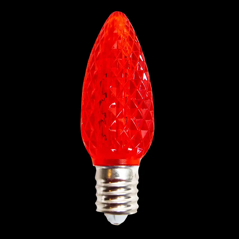 Ampoules de Noël LED E17 C9 rouges commerciales