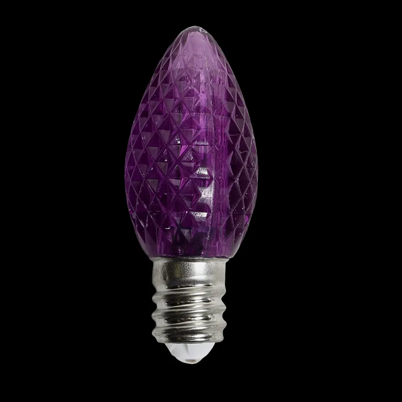 Ampoules de remplacement LED C7 violettes UL 120 V