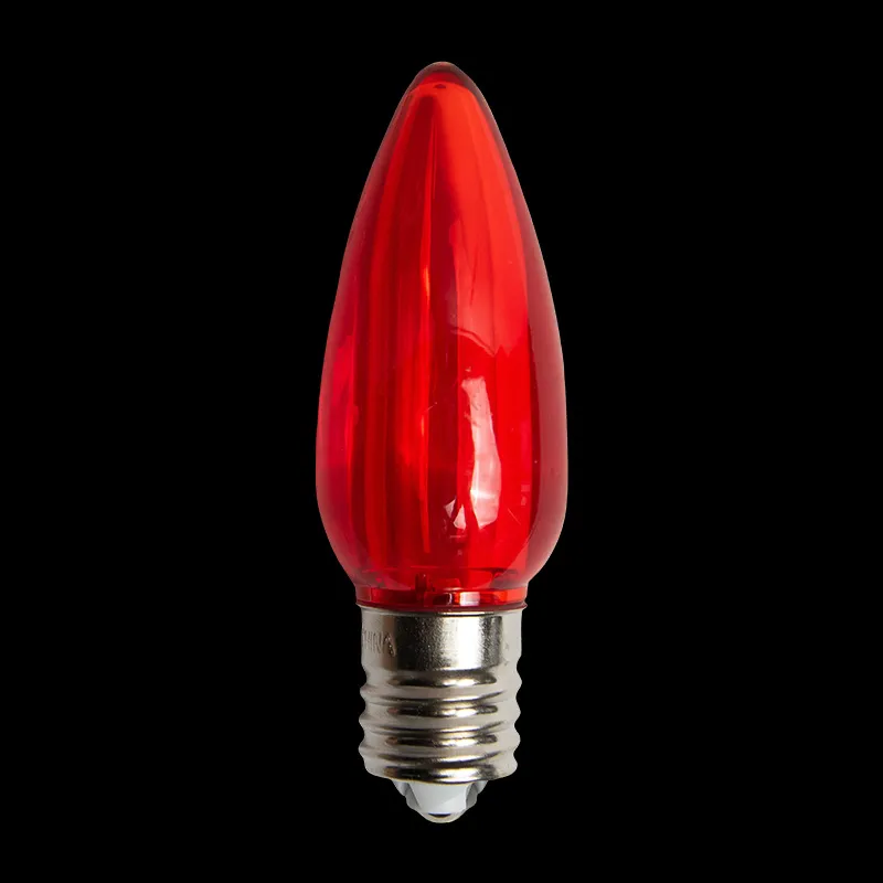 Ampoule LED C9 Transparente Rouge