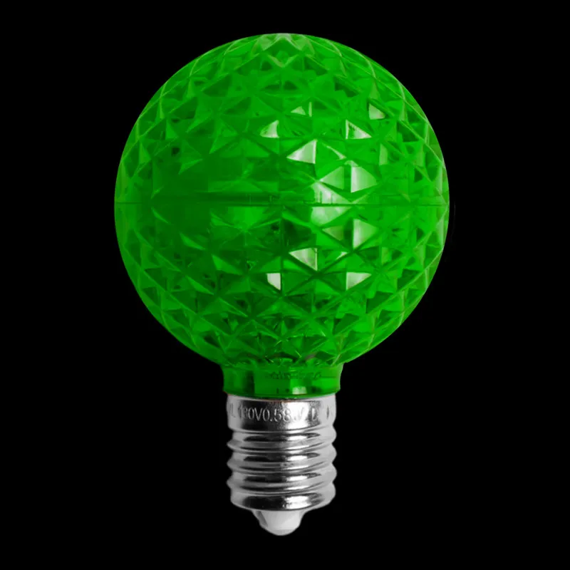 Ampoule LED G50 Transparente – Verte
