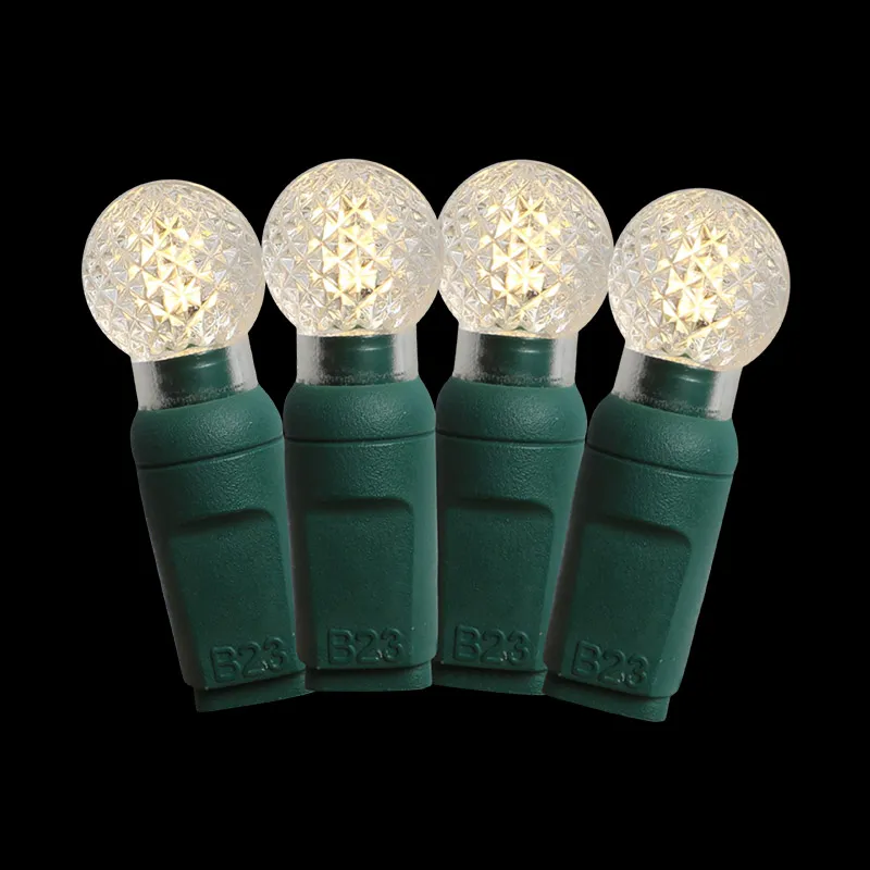 50L G12 Soleil Blanc Chaud LED Guirlande Lumineuse De Noël Extérieure Étanche