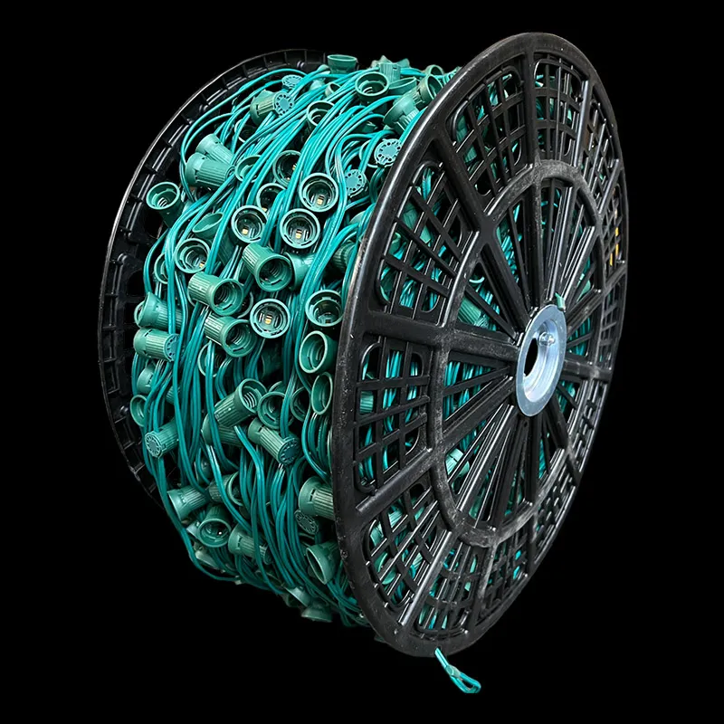 Cordon de prise 500′ C9 SPT-1 Espacement 12″ – Vert