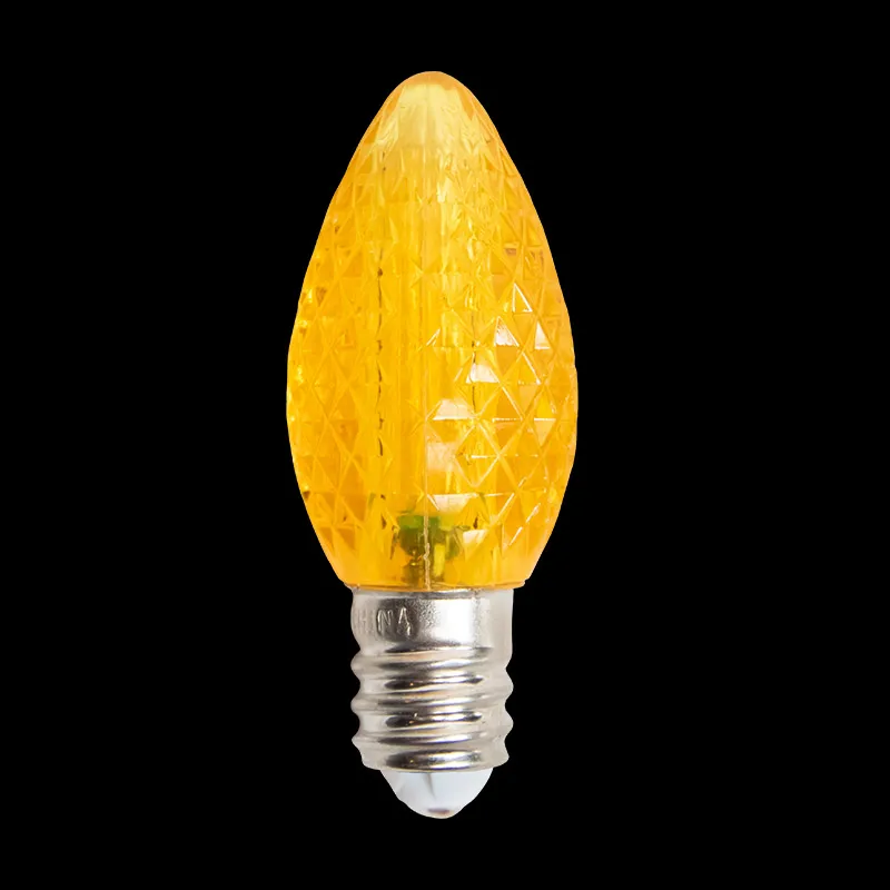 Utilisation extérieure d'UL d'ampoule de Noël jaune d'ampoules de rechange de C7 Minleon LED imperméable