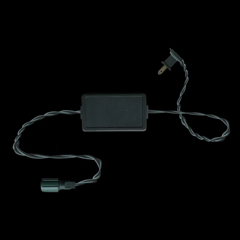 Cordon d'alimentation coaxial rectifié 3 pi vert