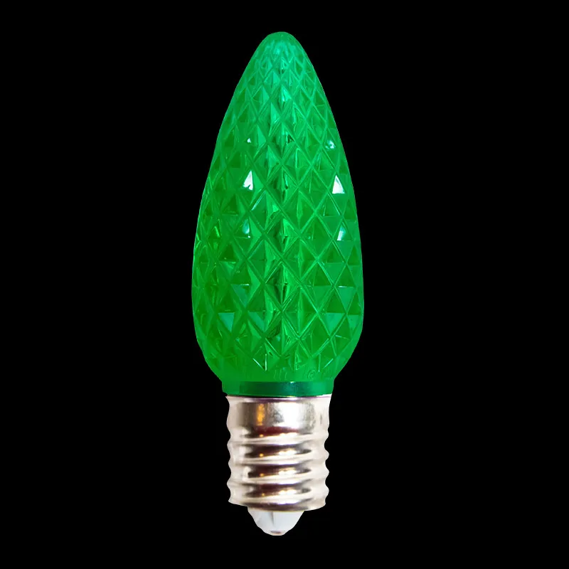 Ampoules de rechange C9 Minleon LED, ampoule de Noël verte, étanche UL