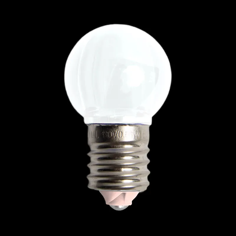 Ampoules LED blanches pures transparentes et lisses 130 V UL G30 E17