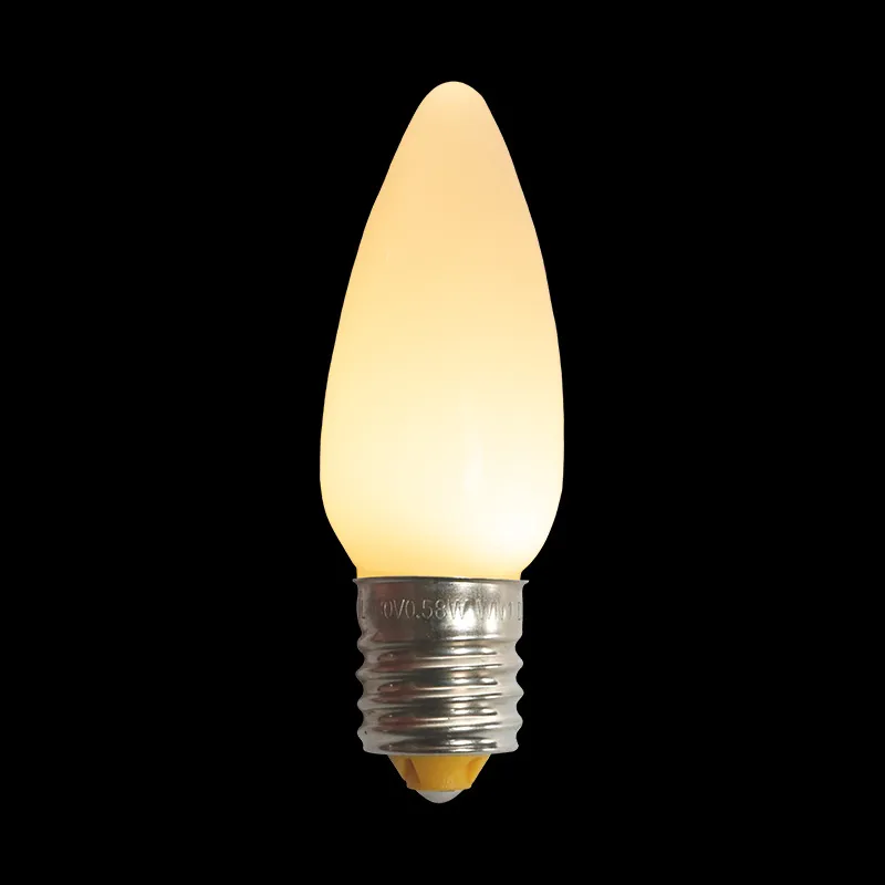 Ampoule LED Opaque C9 Soleil Blanc Chaud